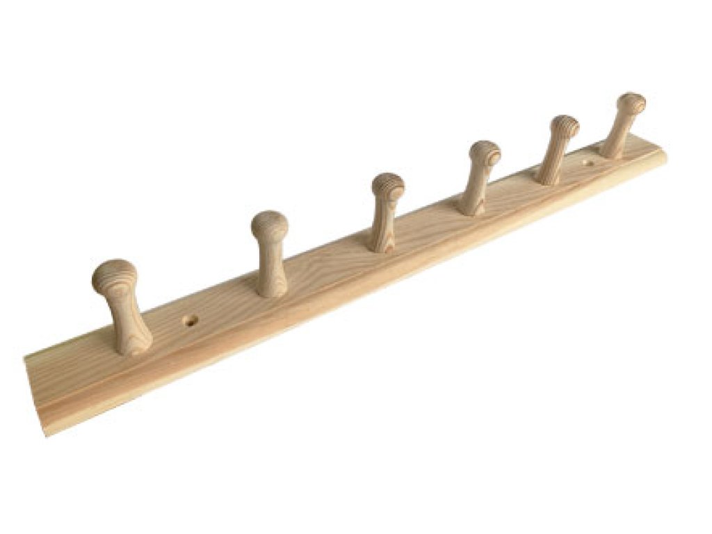 věšák 202 6h 500mm borovice sur.