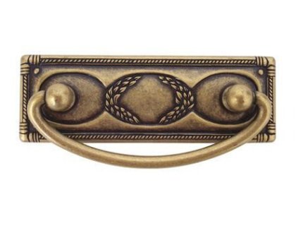 Úchytka 06323Z06400.09 stará mosaz sklopná