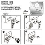 Opravná plotnička na nábytkové panty