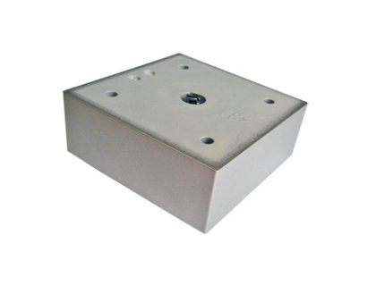 Nožka POLY 75x75x30 RAL9006 DOPRODEJ