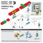 STANFOLD 40kg set 2křídla lámacích dveří
