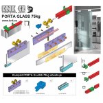 PORTA GLASS 10mm 75kg sada 1dv.