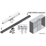 TLUMIČ STŘEDOVÝ oboustranný 40kg+ADAPTER
