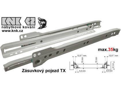 Pojezd zás.500 bílý TX 35kg
