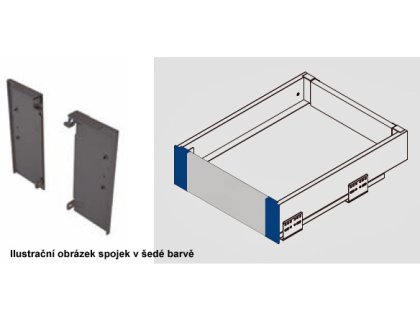 GT A BÍLÁ spojka čela NÍZKÉ 86mm vnitřní zásuvky
