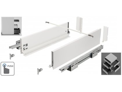 GT PUSH STŘEDNÍ 500/120 BÍLÝ AXISPRO BOX - bez synchronizační tyče