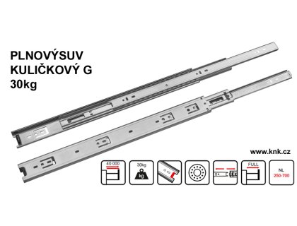 PLNOVÝSUV kuličkový G 500mm  30kg