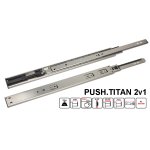 PUSH. 450mm TITAN 2v1 TLUMENÝ plnovýsuv 35kg