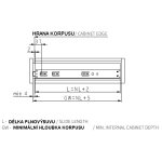 PUSH. 450mm TITAN 2v1 TLUMENÝ plnovýsuv 35kg