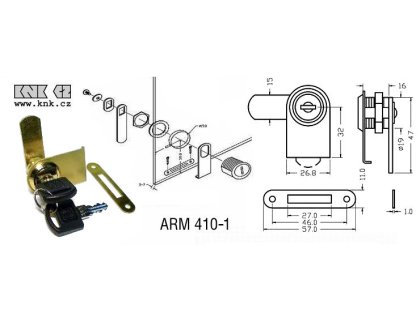 Na 1sklo Ms ARM.410-1 zámek