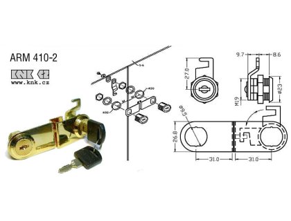 Na 2sklo Ms ARM.410-2 DOPRODEJ zámek