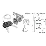 Lamelový Ni GT 103-30 zámek delší tělo