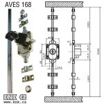 Rozvorový AVES 168/22 (IPD80) zámek