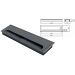 Kabel.průchodka HR.80x280kov.ČERNÁ GT