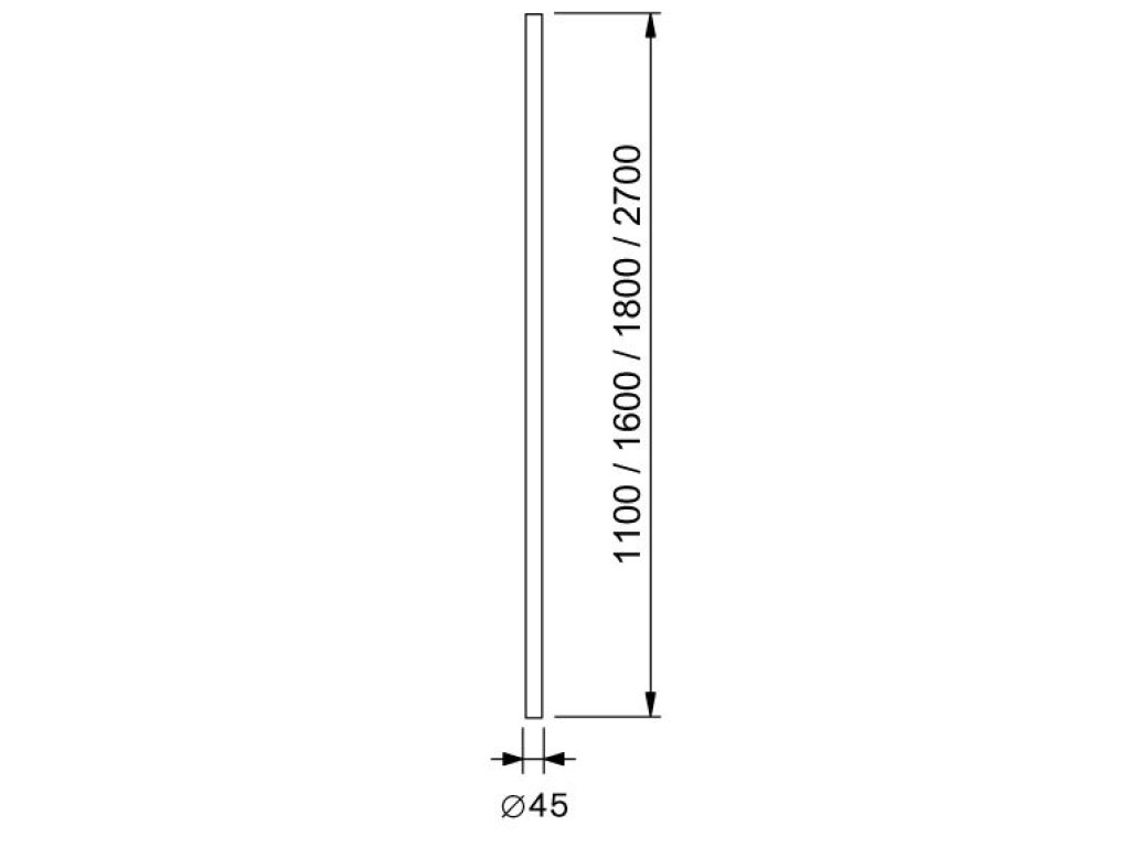 Sloup 2700mm Cr