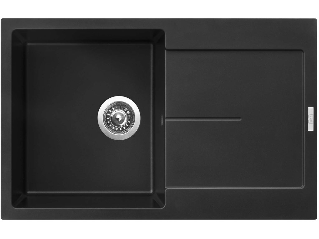 .Dřez ULTIMA 790/50 ČERNÝ PUREBLACK GRANIT