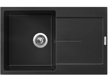 .Dřez ULTIMA 790/50 ČERNÝ PUREBLACK GRANIT