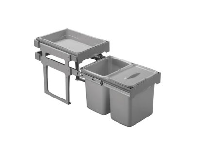 TANK 40 sorter 2x16l+police, ruční vysouvání, od š. 400mm