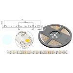 LED 05 pásek voděodolný 24Wstudená12V 5m