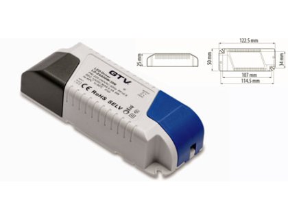 LED 01b ZDROJ 33W 12V IP20 220-240VAC