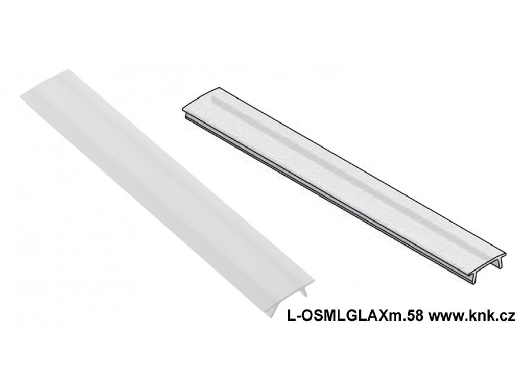 LED 0 m krytka mléčná 2m MINI Al lišty