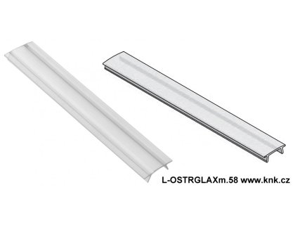 LED 0 m krytka čirá 2m pro MINI AL lištu