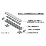 LED 0 m krytka čirá 2m pro MINI AL lištu