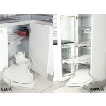 Roh. výsuvná LEDVINKA Levá 2 ks s tlum. pro dvířka š.450mm