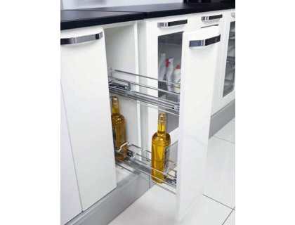 Plnovýsuvný dvojkoš 150mm pravý tlumený
