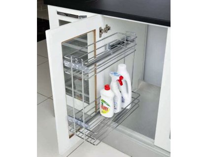 Výsuvný dvojkoš 200mm levý tlumený