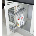 Plnovýsuvný dvojkoš 200mm levý tlumený