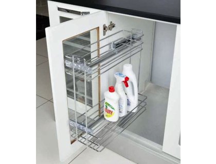 Plnovýsuvný dvojkoš 200mm levý tlumený