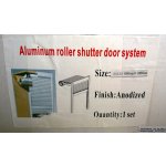 Al roleta 900x900mm (šířka x výška) - poslední kus rolety z masivního hliníku