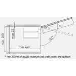 Výklop GT LIFTPUSH BÍLÝ MEDIUM F1060-2450